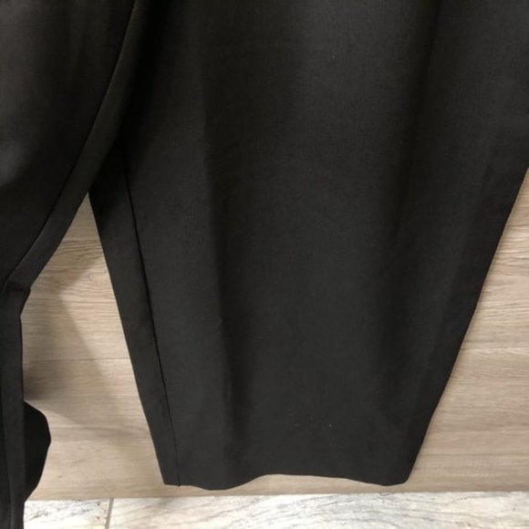 Asos Petite Size 6 Black Flat Front Dress Pants - Picture 3 of 6